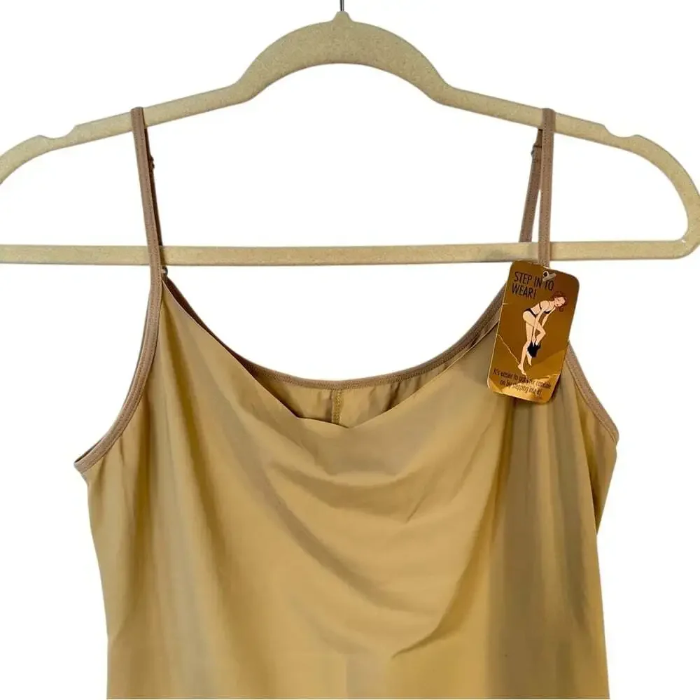 Secret Fusion Control Camisole Beige Size Large Shaping Layer Stretch Tank NWT